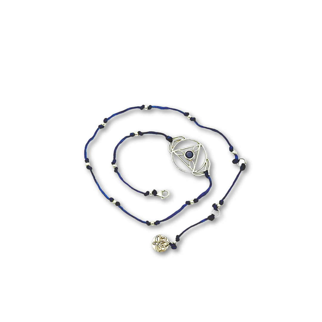 6. AJNA — Third Eye Chakra: Silver Bracelet with Iolite