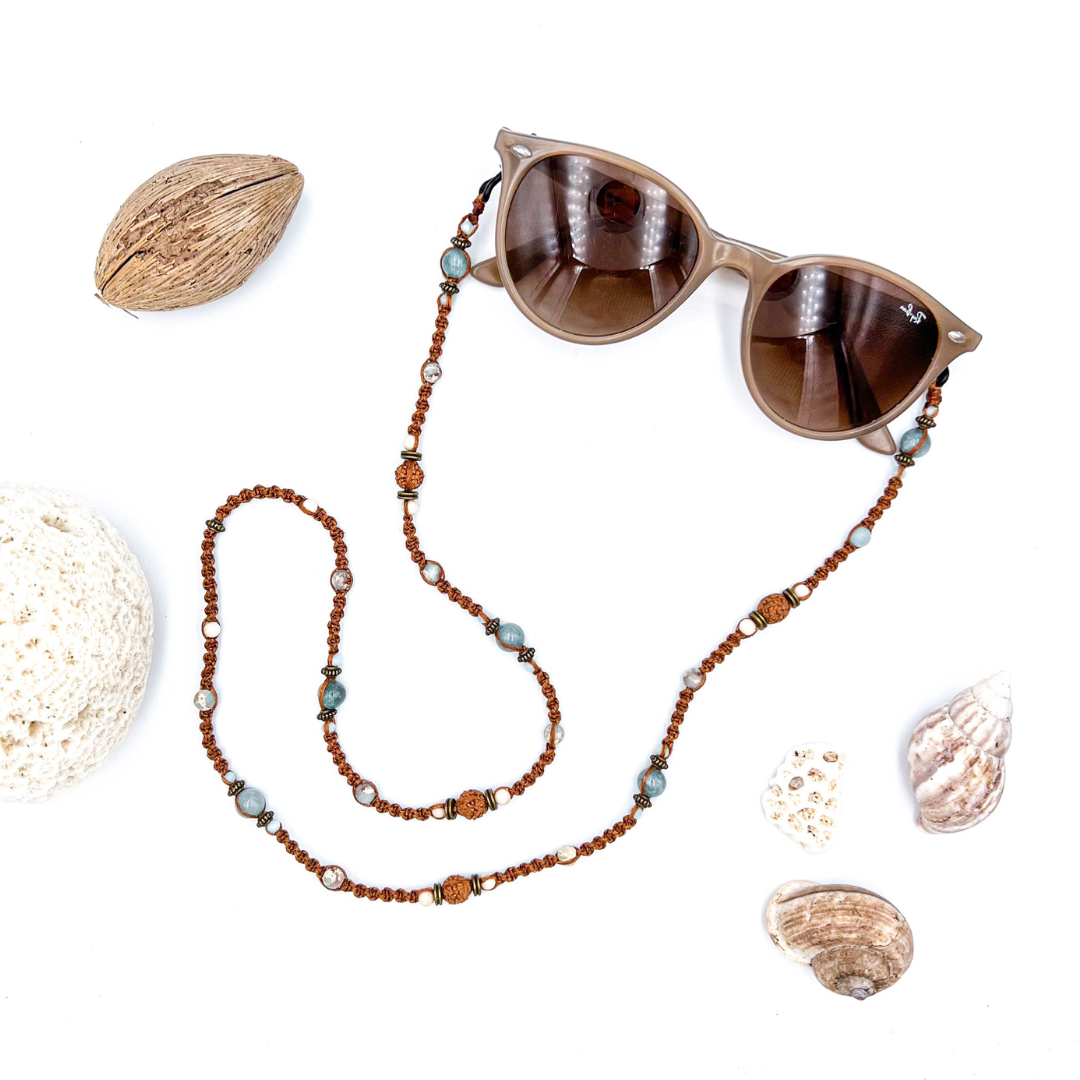 Sunglass Necklace - Brown