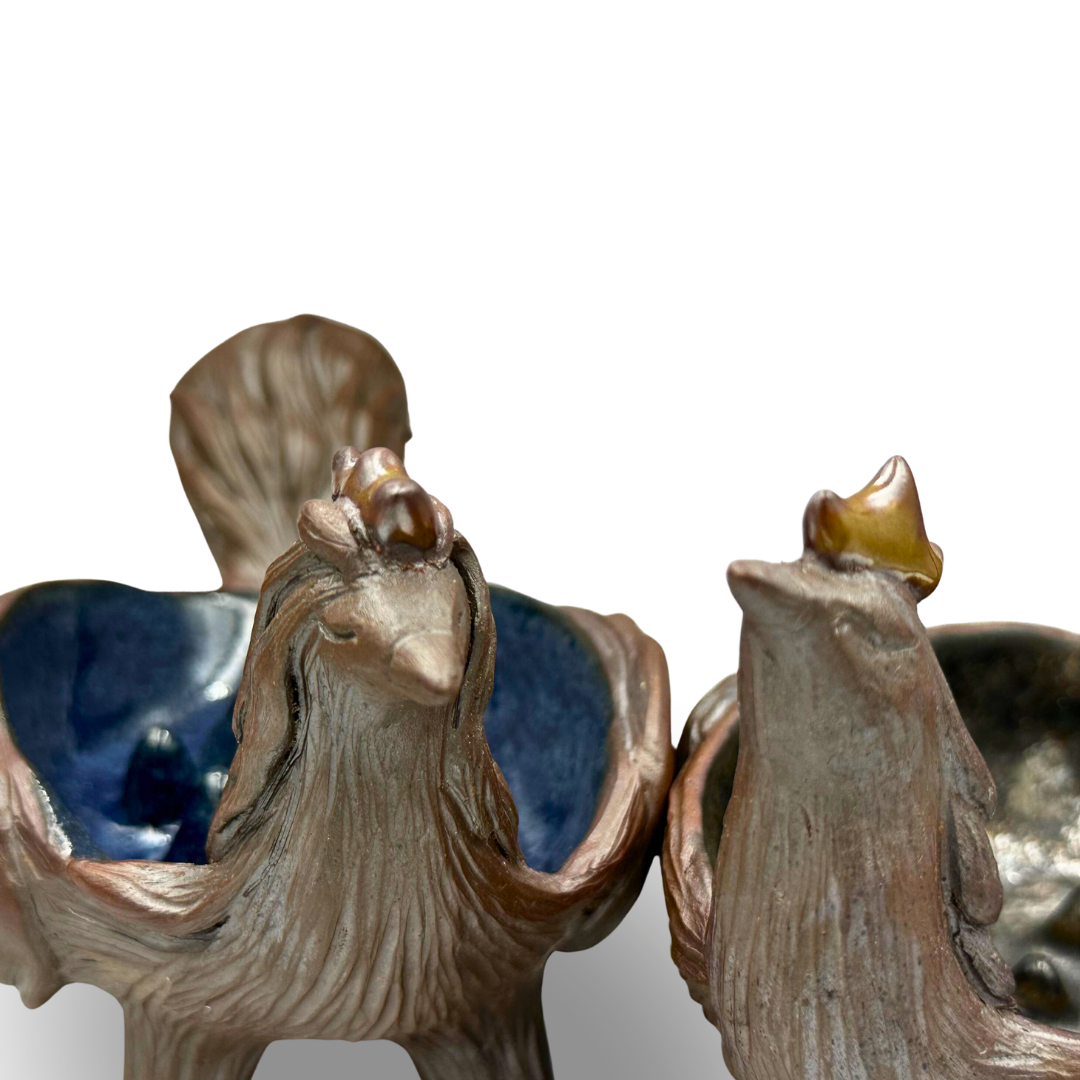 Mythical Creature Couple Charcoal Holder Set | Frankincense Burner Set