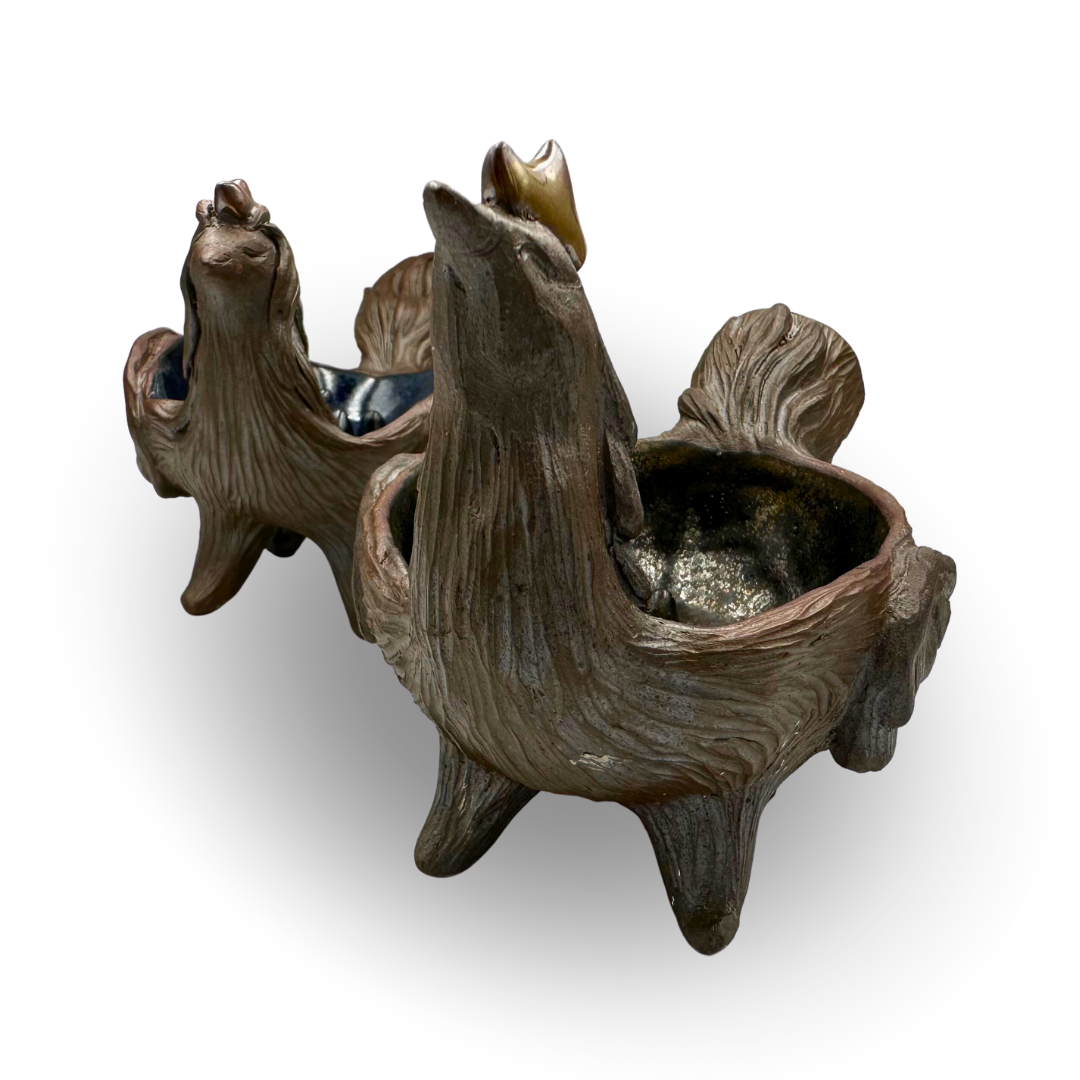 Mythical Creature Couple Charcoal Holder Set | Frankincense Burner Set