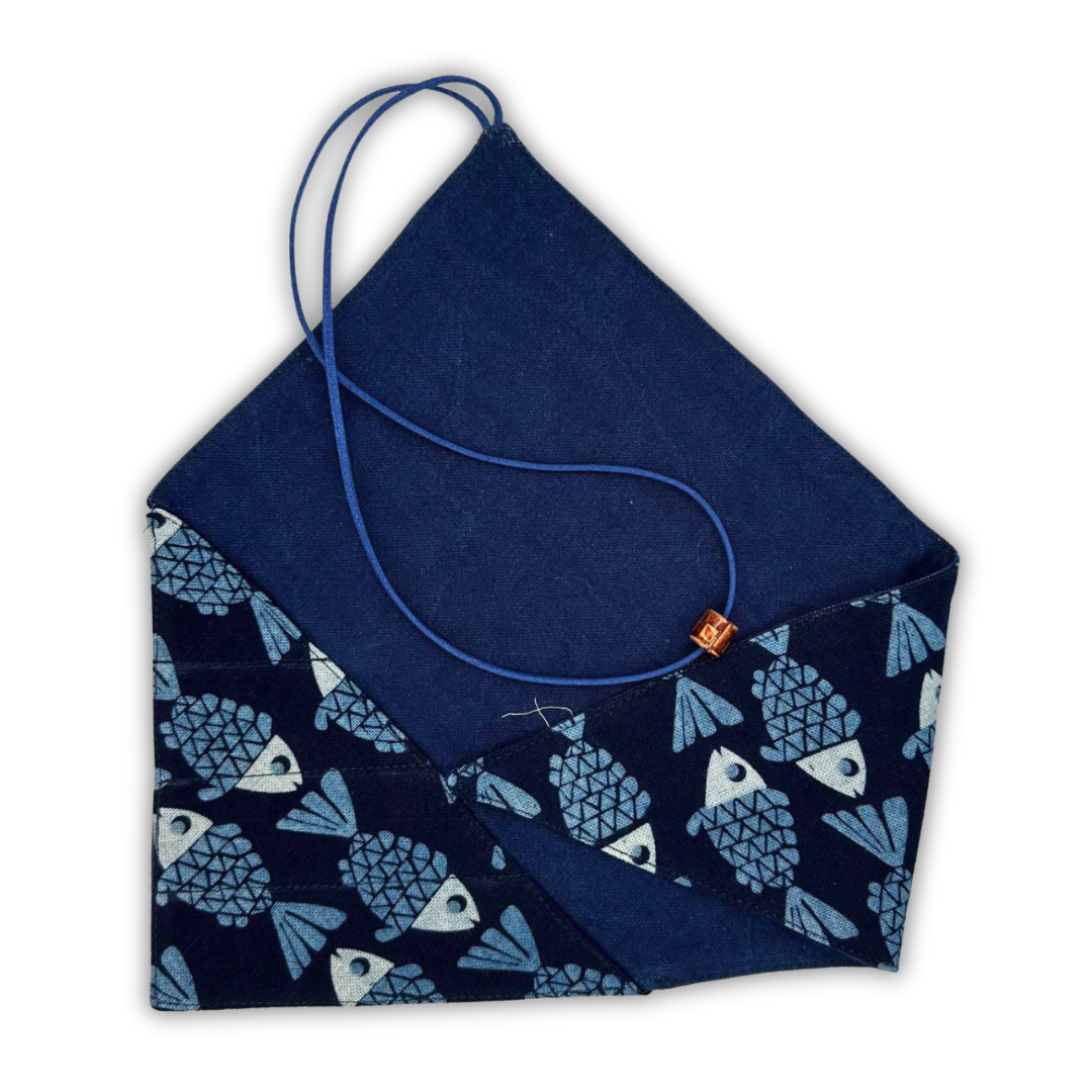 Triangle Eco Cloth Wrap: Gray | Blue