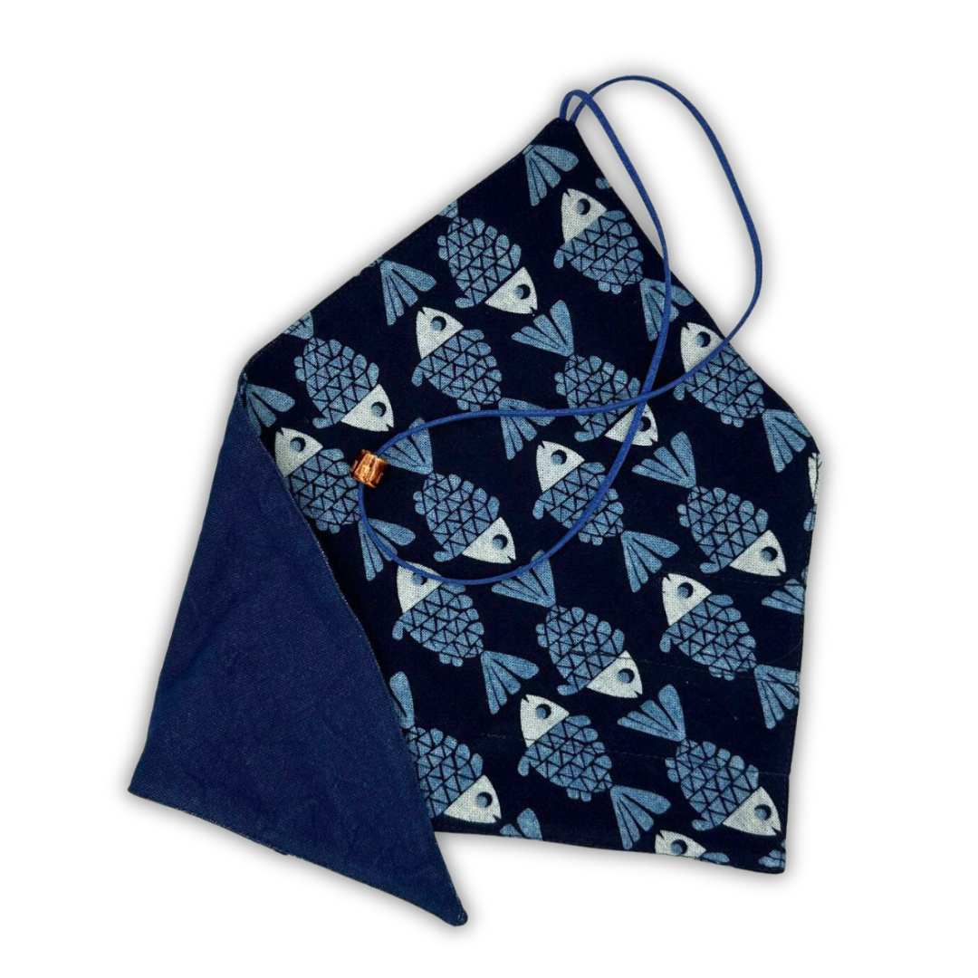 Triangle Eco Cloth Wrap: Gray | Blue
