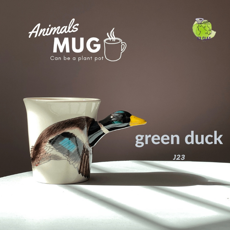 Green Duck Mug
