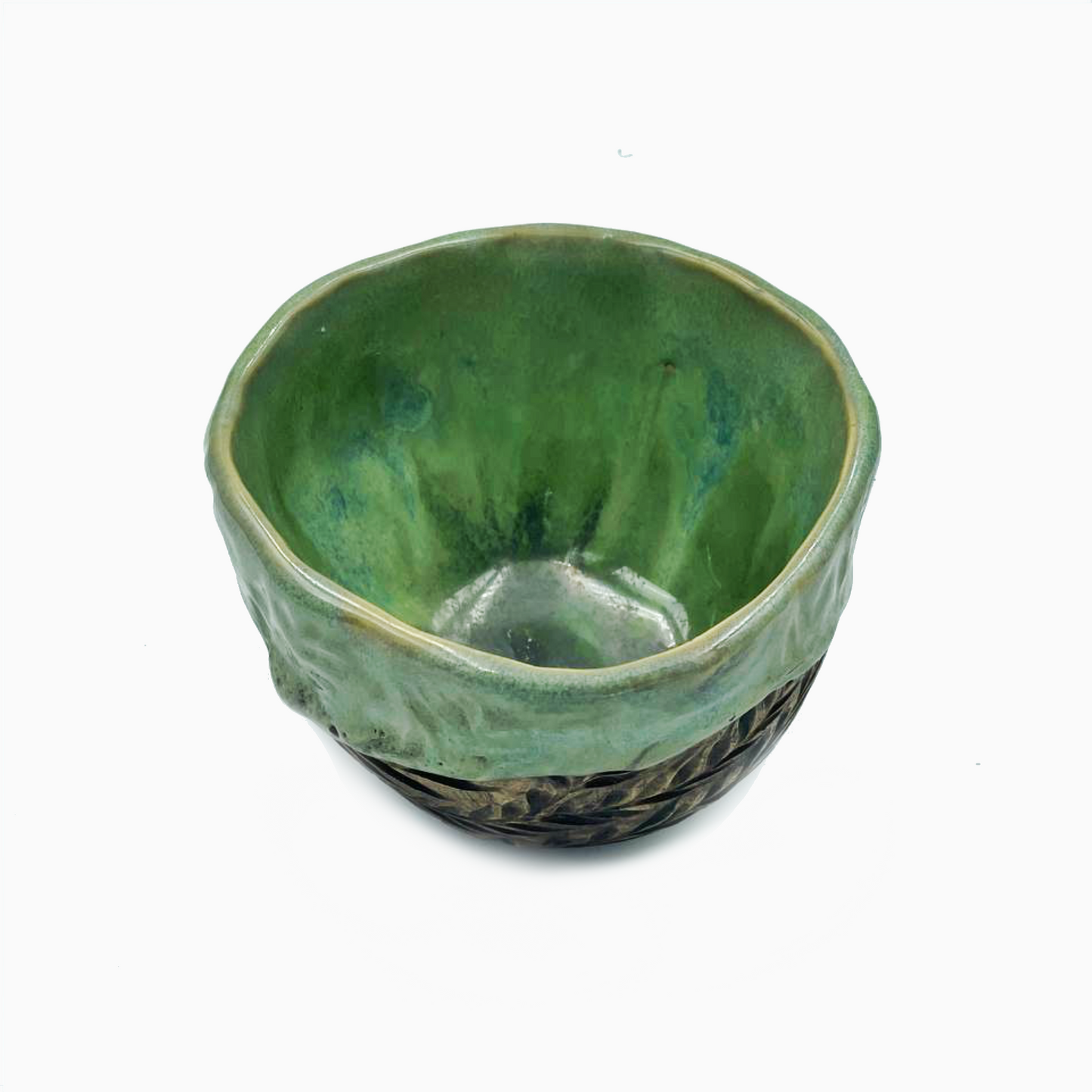 Secret of the Woods - Green Cup with Fern Pattern