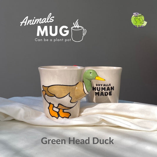 Green Head Duck Mug