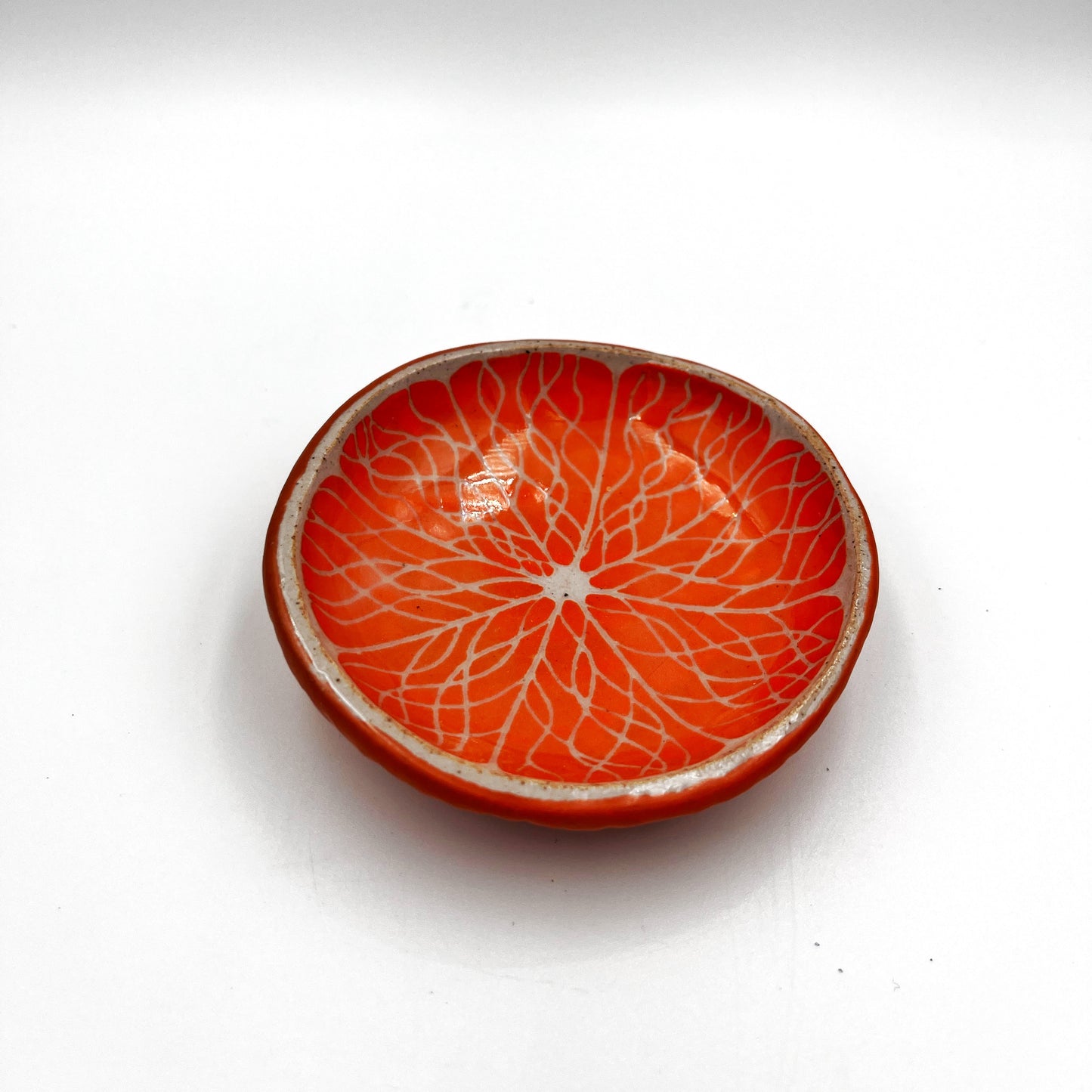 Orange dessert plate (small)